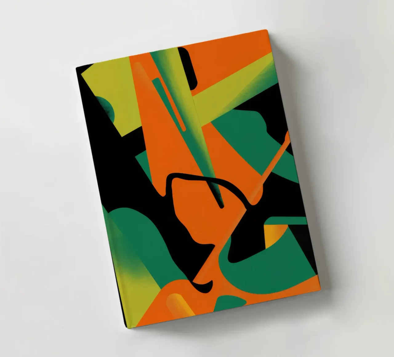 Bold Shape Abstract notebook by Obs Canvas
