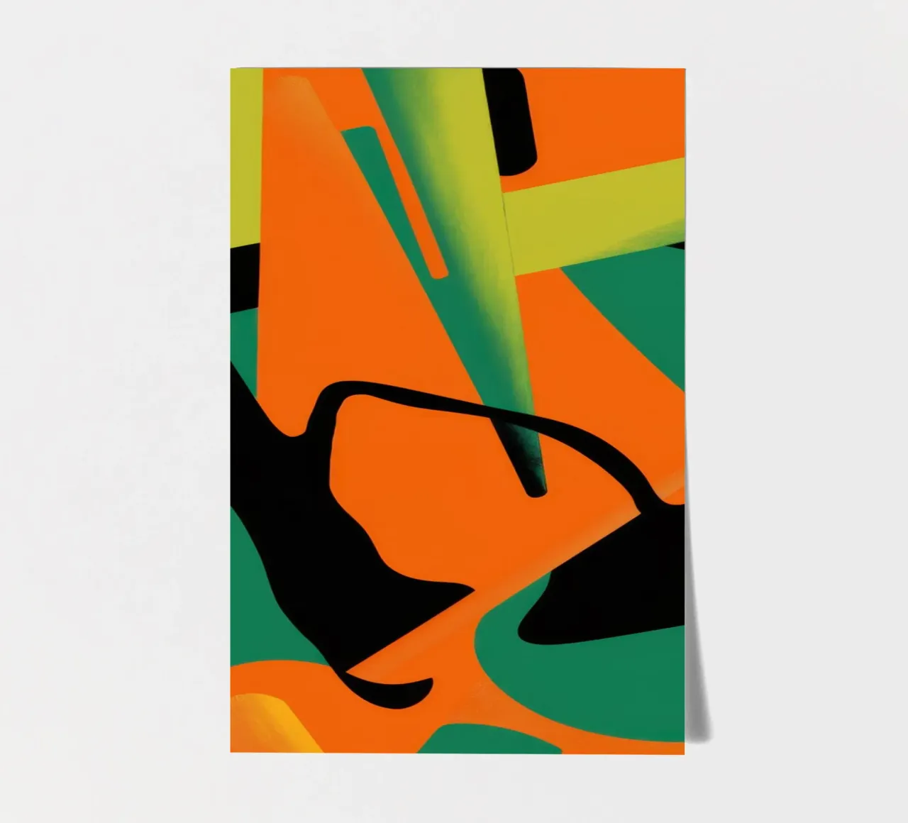 Bold Shape Abstract sticker sheet by Obs Canvas