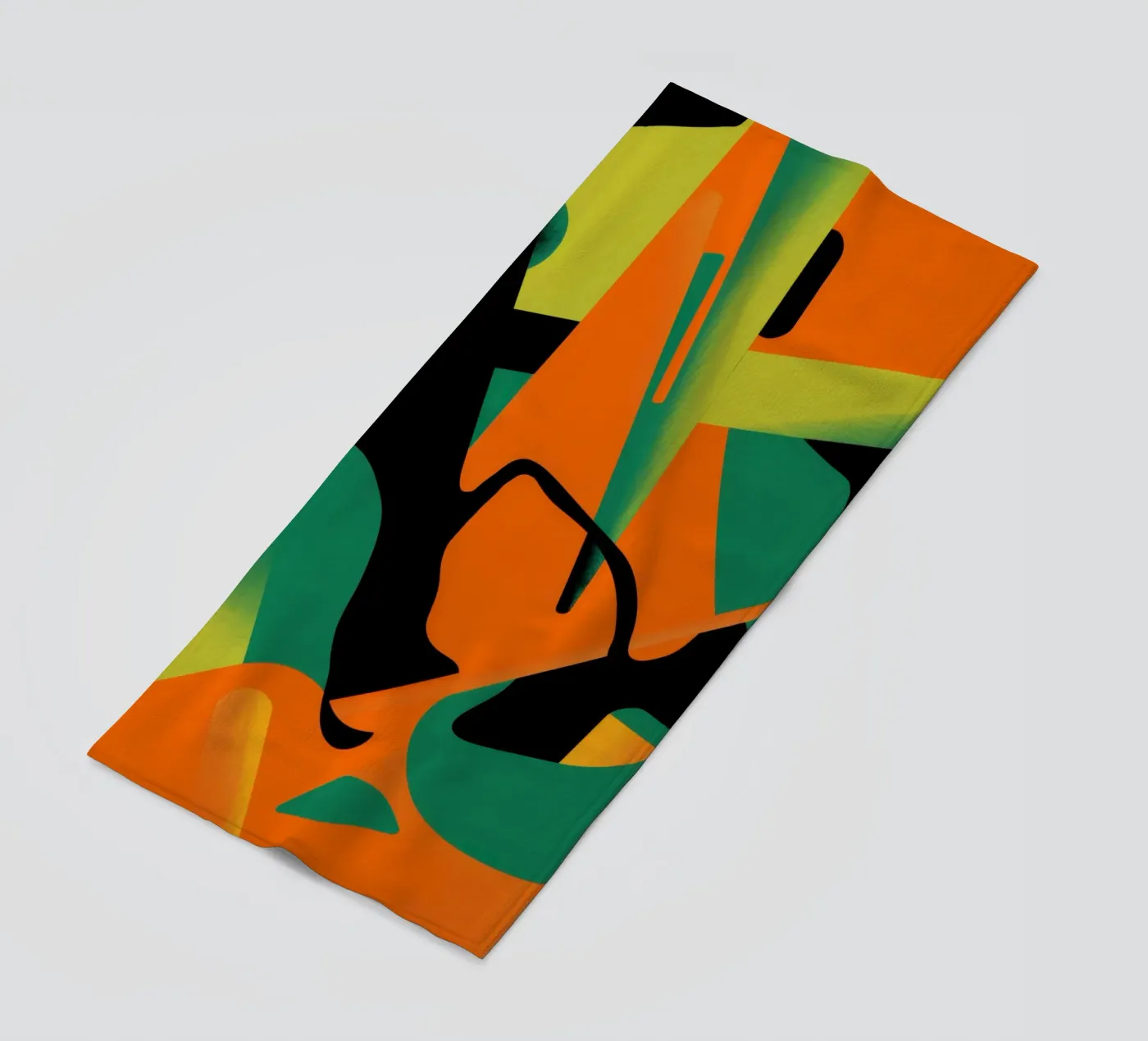 Bold Shape Abstrakt Strandtuch von Obs Canvas