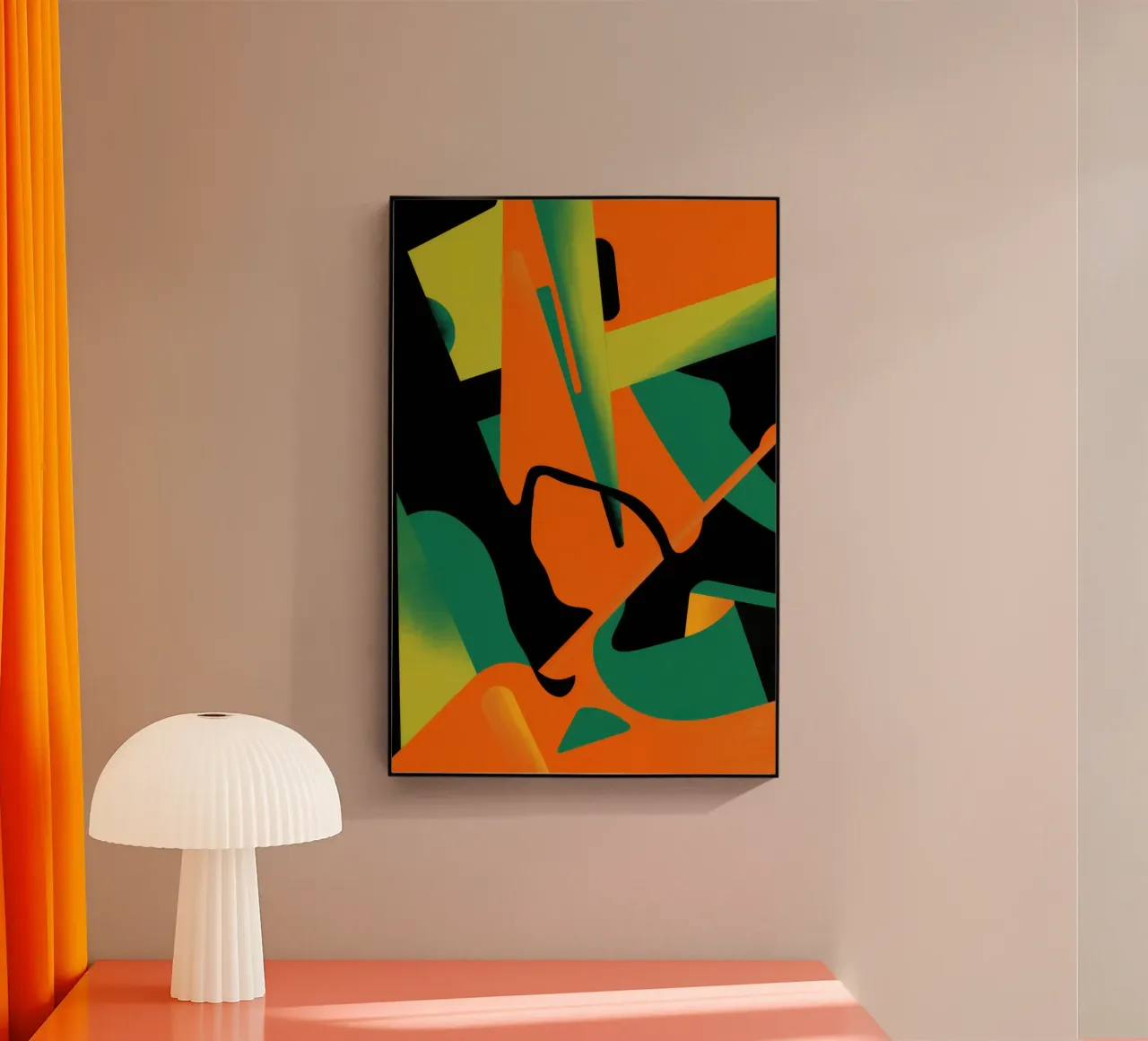 Bold Shape Abstract Acryl-Glas von Obs Canvas