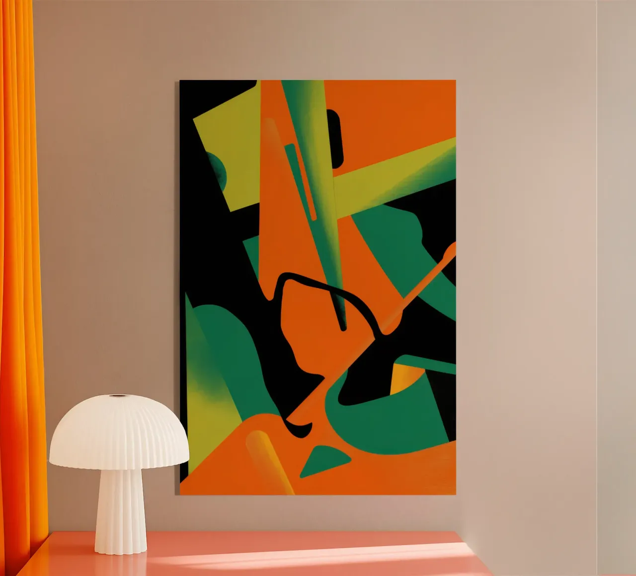 Bold Shape Abstract Acryl-Glas von Obs Canvas