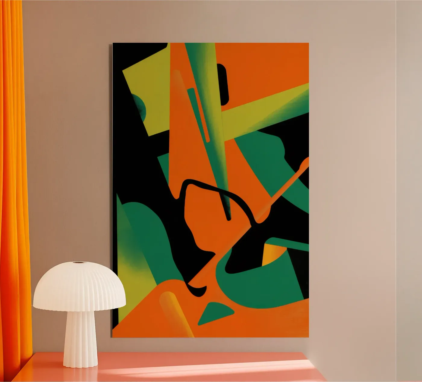 Bold Shape Abstract forex plate by Obs Canvas