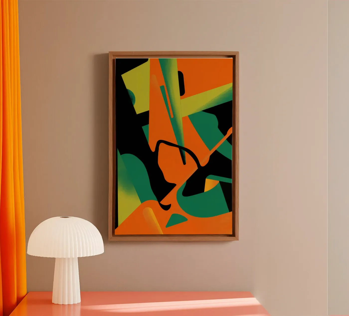 Bold Shape Abstract canvas by Obs Canvas
