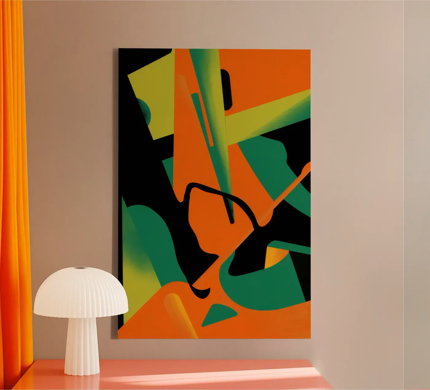 Bold Shape Abstract canvas by Obs Canvas
