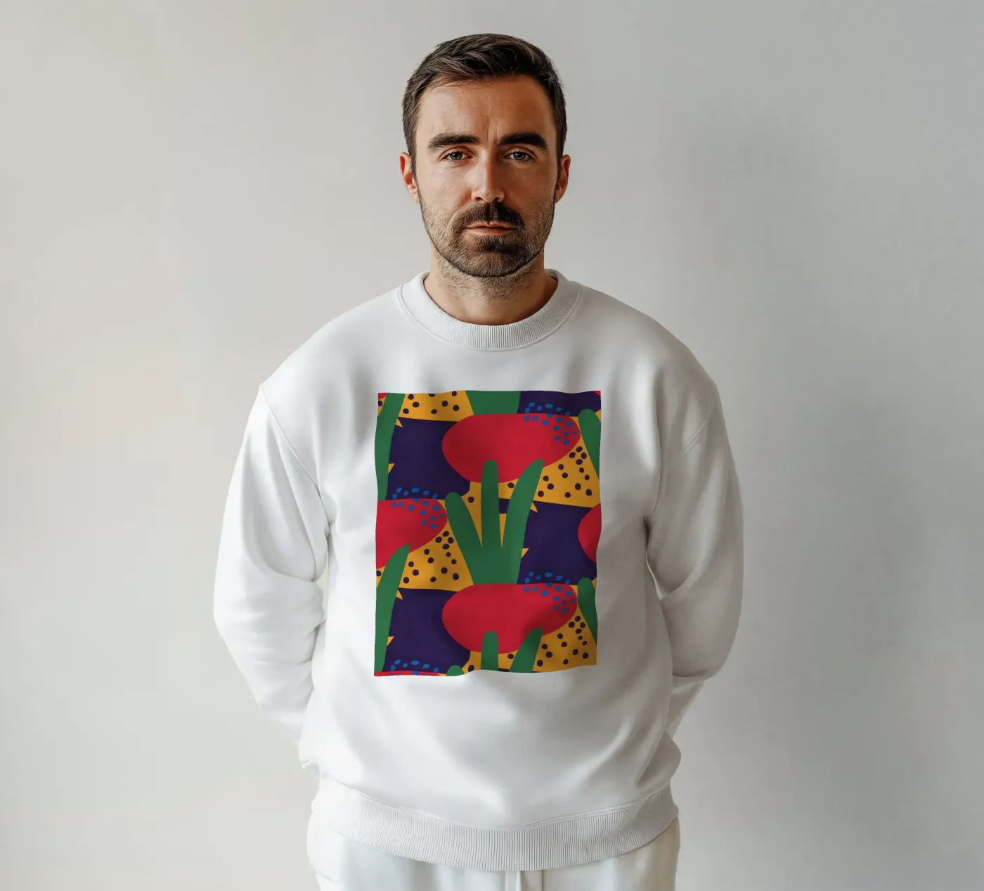 Modello Bestia Rossa felpa da Thistle Bloom
