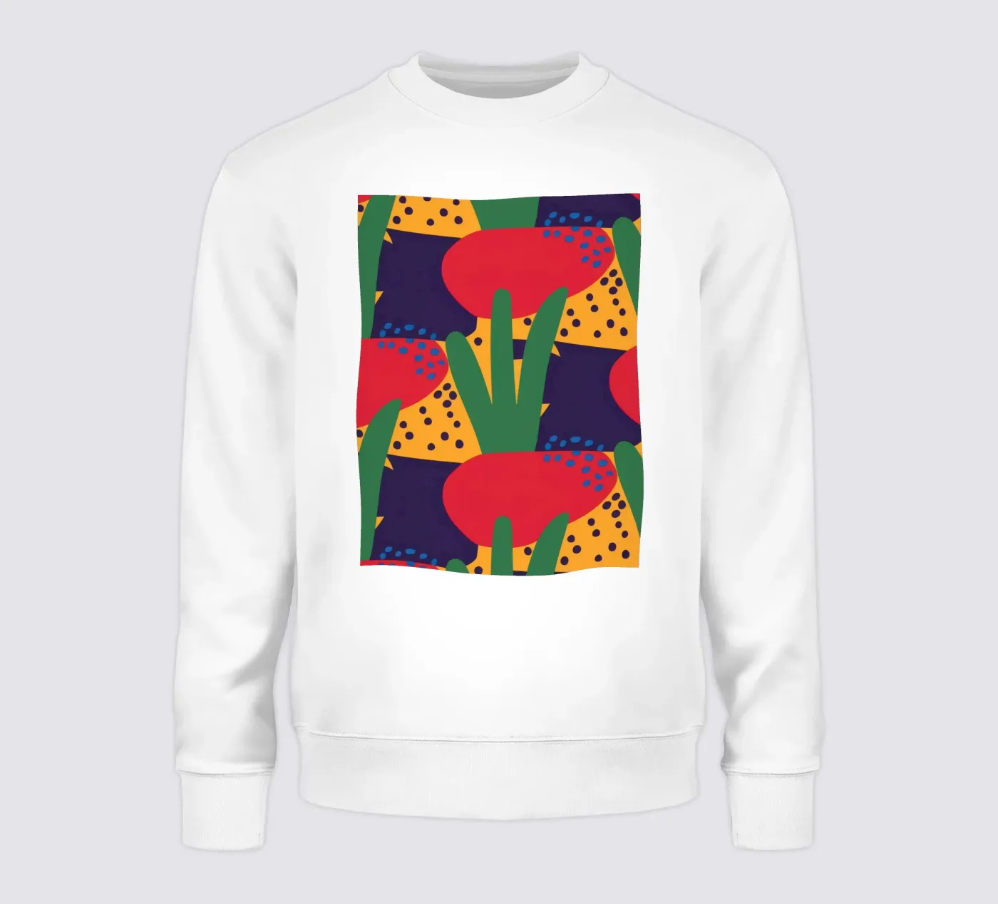 Red Beast Pattern sweatshirt by Thistle Bloom