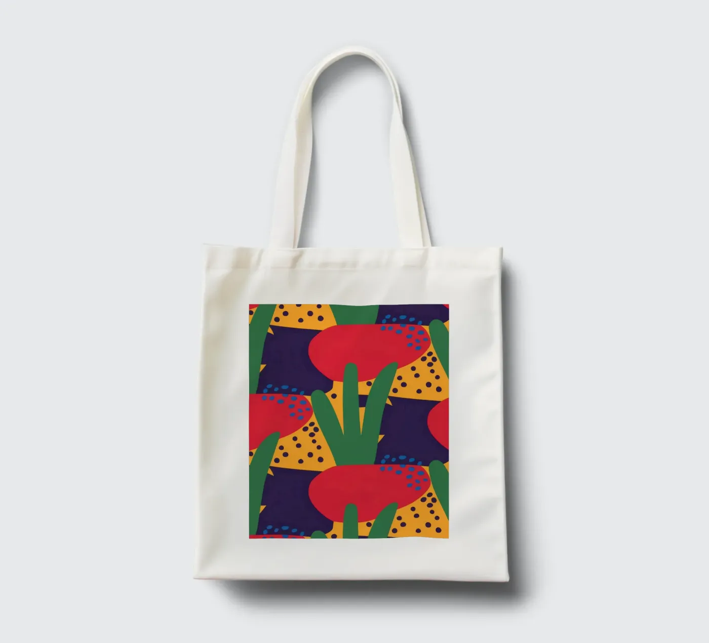 Red Beast Pattern tote bag by Thistle Bloom