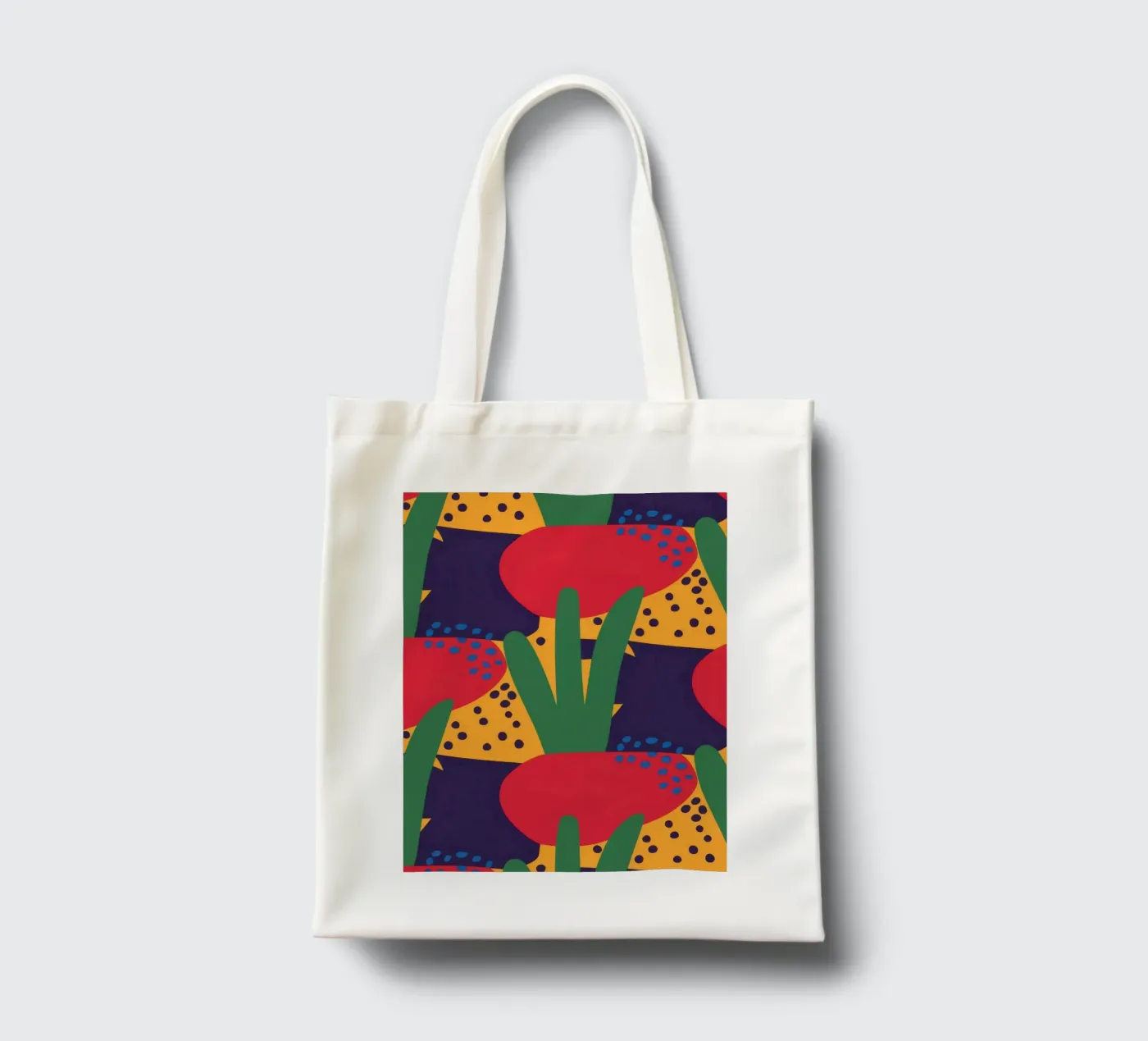 Red Beast Pattern tote bag by Thistle Bloom