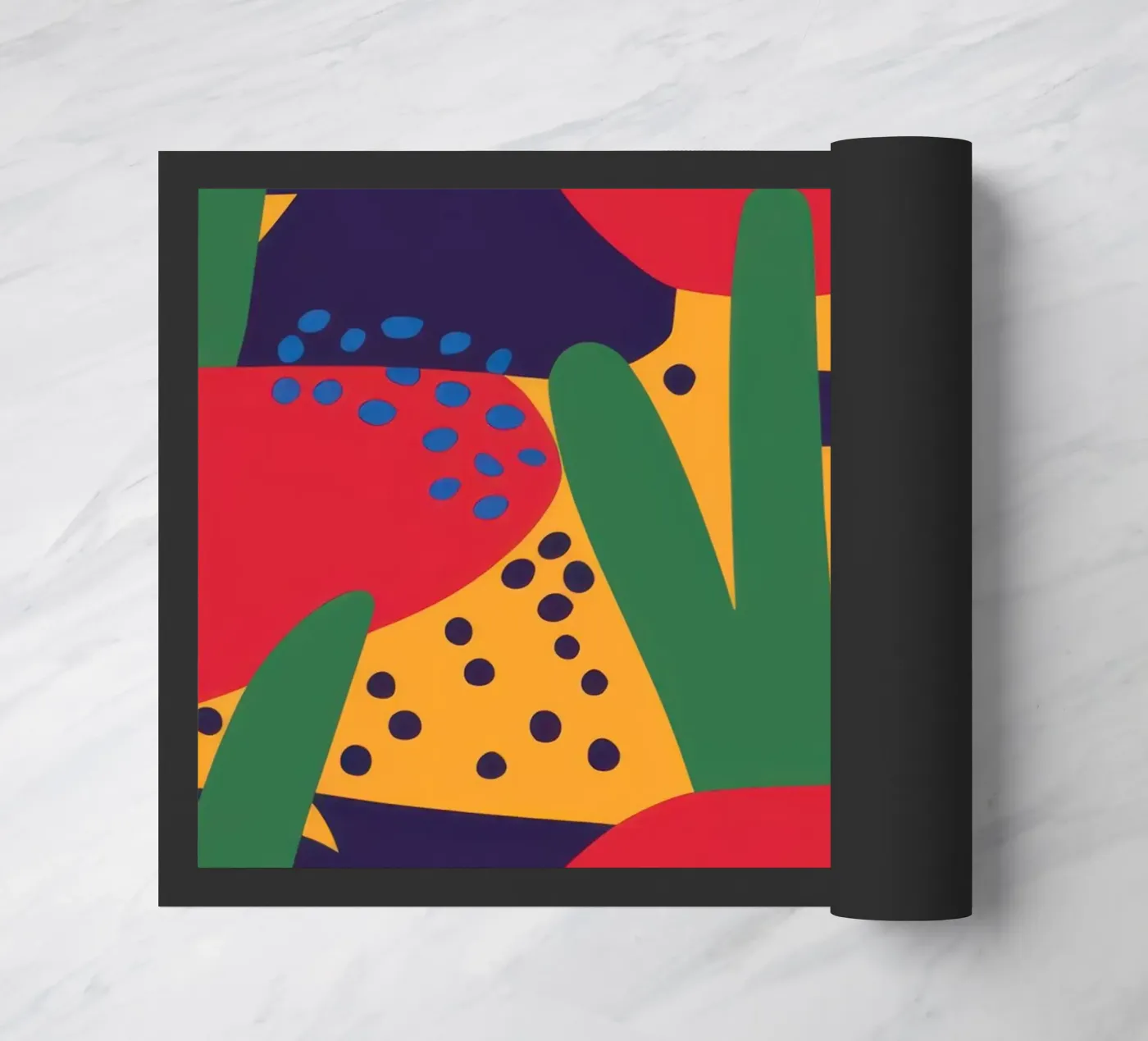 Red Beast Pattern deurmat van Thistle Bloom