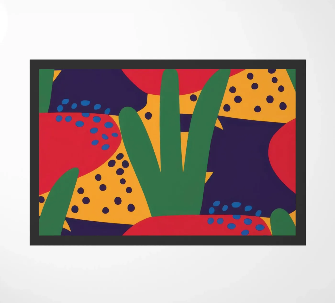 Red Beast Pattern deurmat van Thistle Bloom