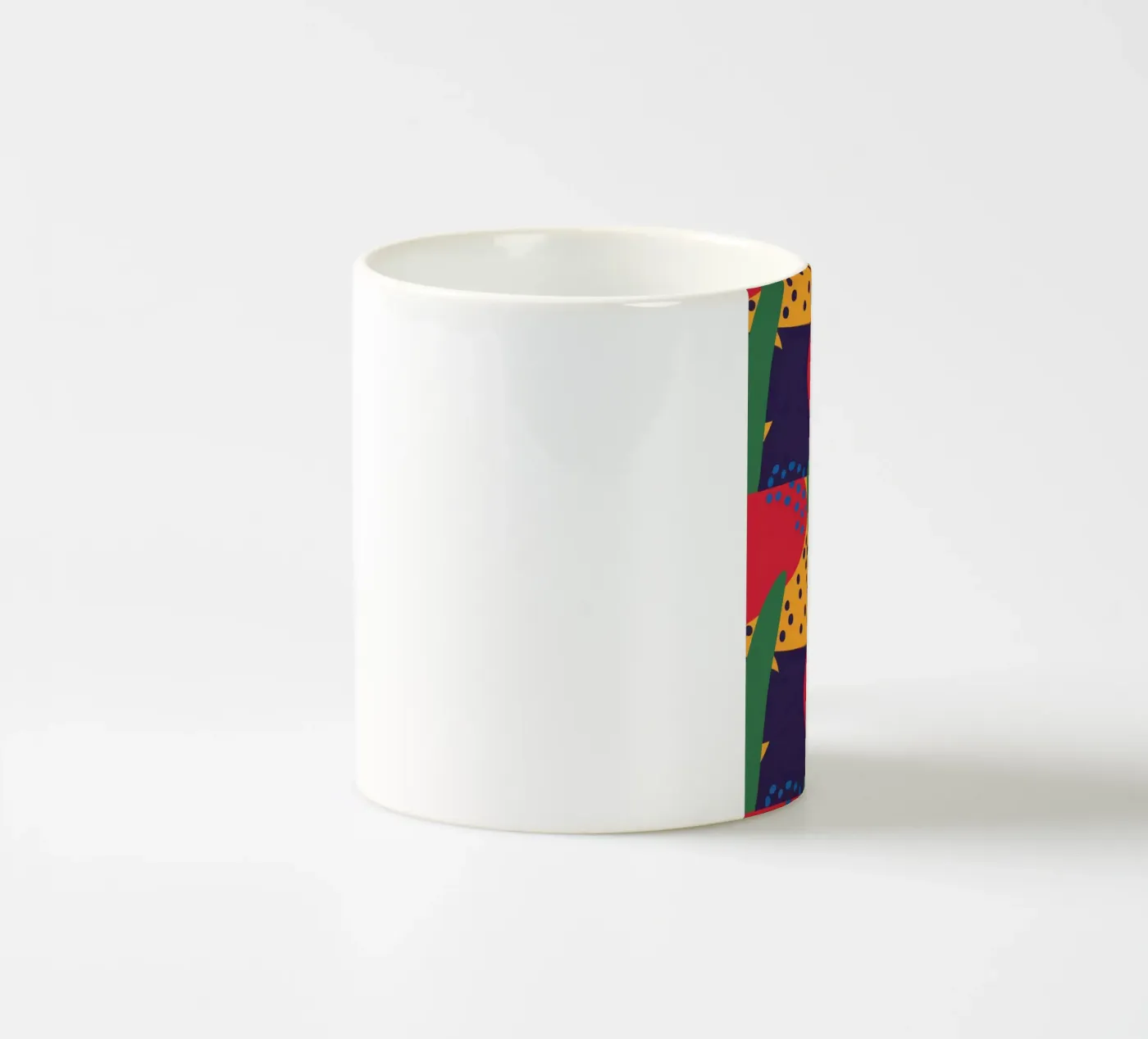 Red Beast Pattern ceramic mug by Thistle Bloom