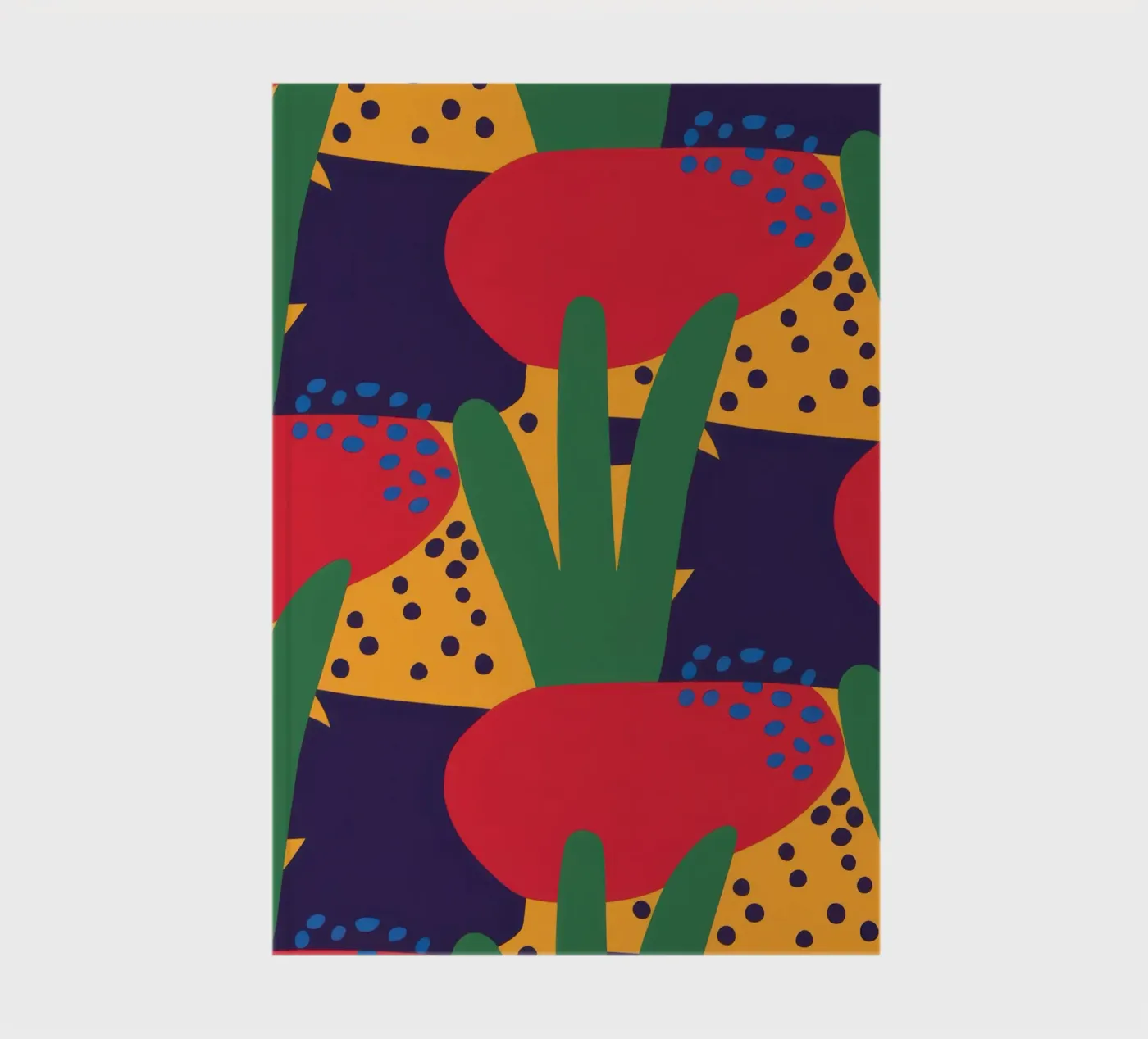 Red Beast Pattern notebook by Thistle Bloom