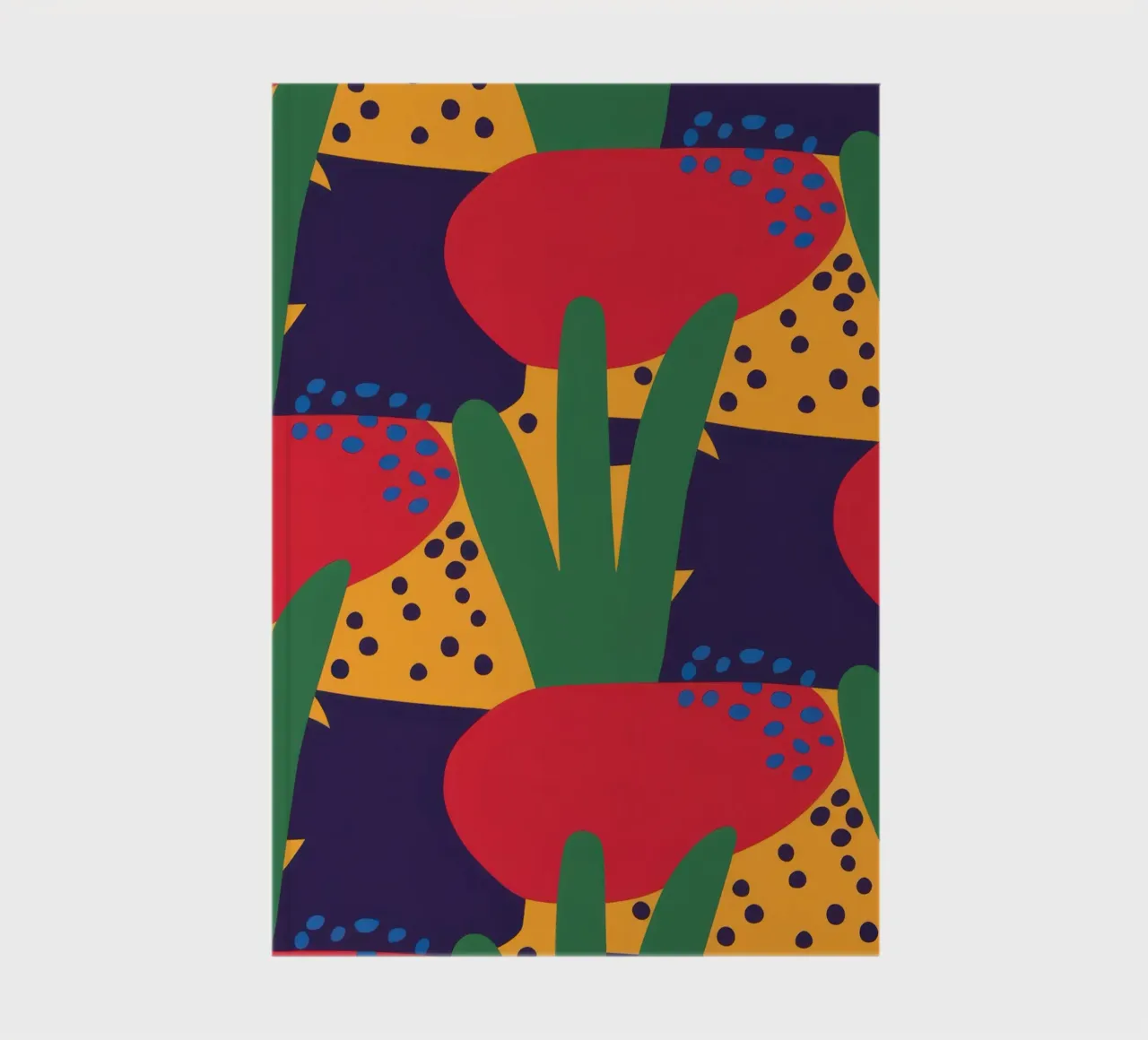 Red Beast Pattern notebook by Thistle Bloom