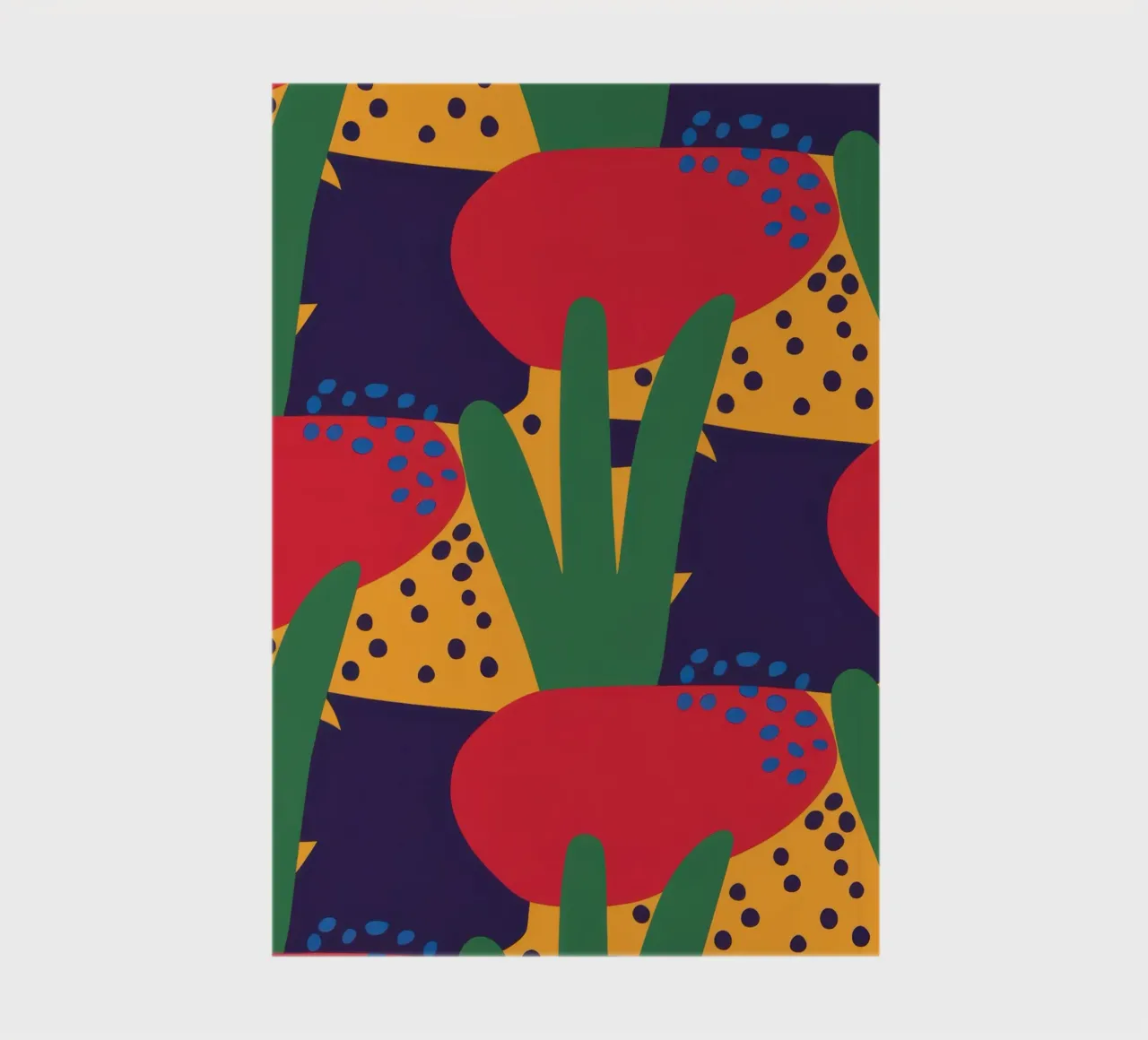 Red Beast Pattern notebook by Thistle Bloom