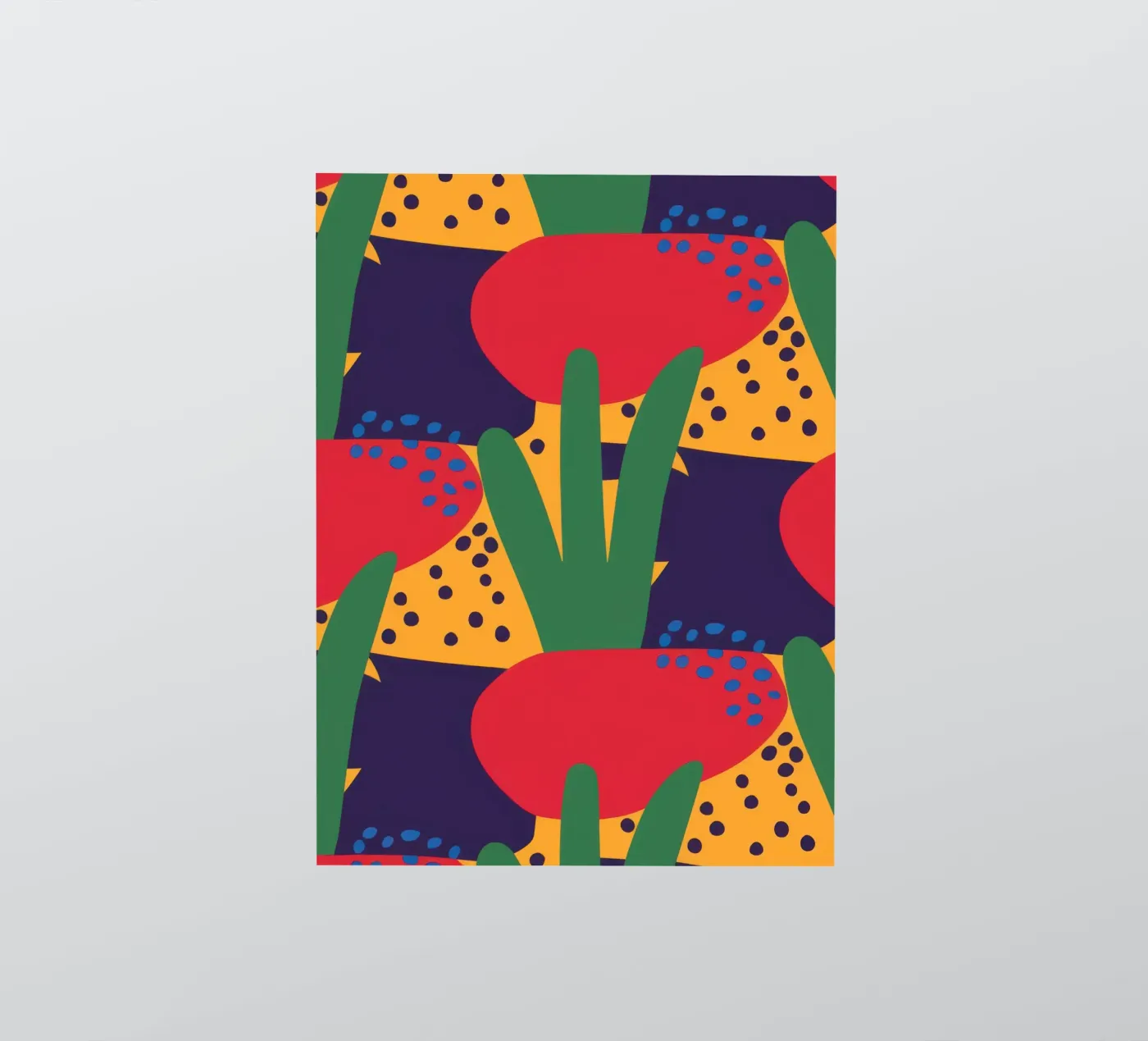 Red Beast Pattern Sticker von Thistle Bloom