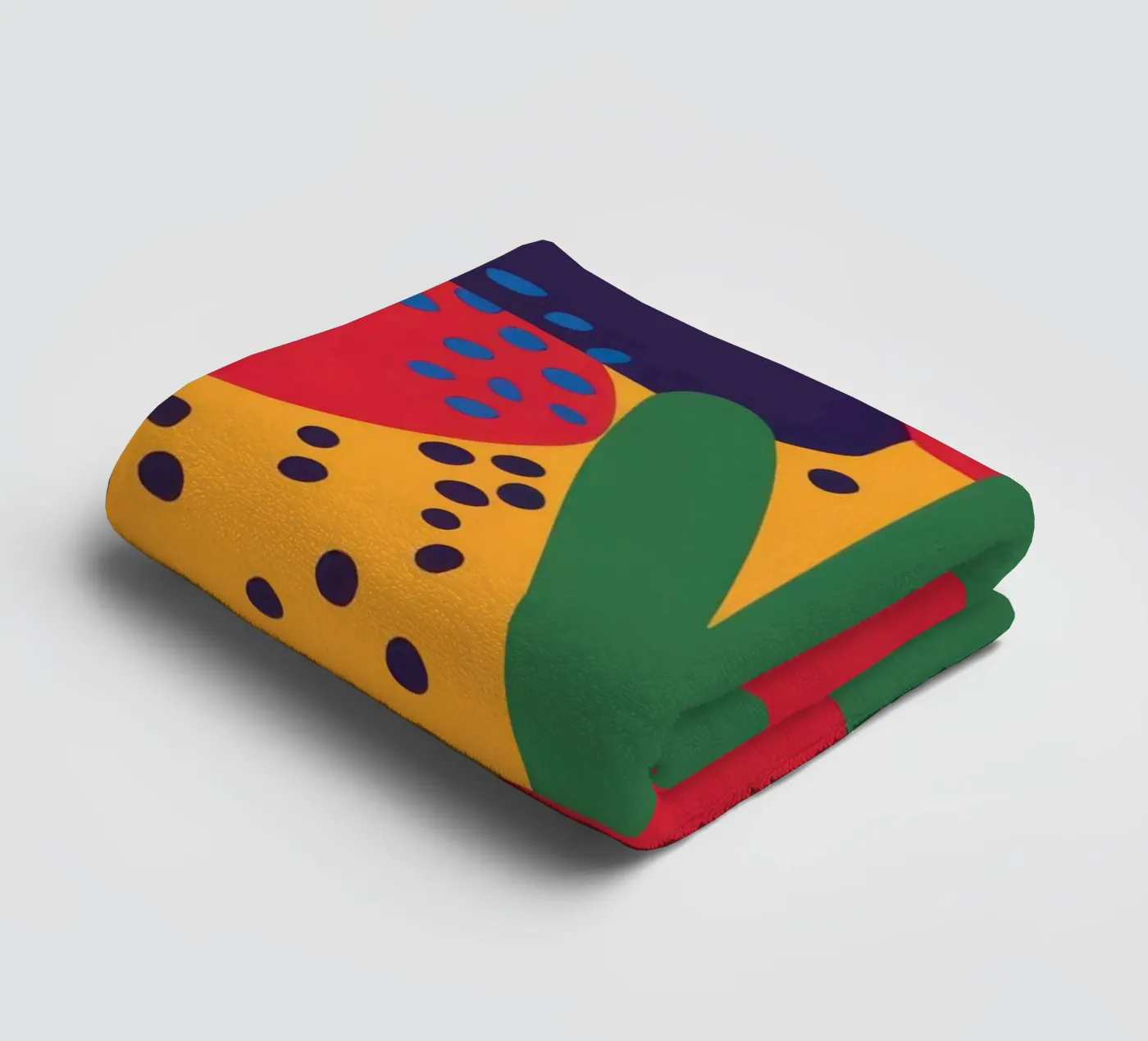 Red Beast Pattern towel by Thistle Bloom