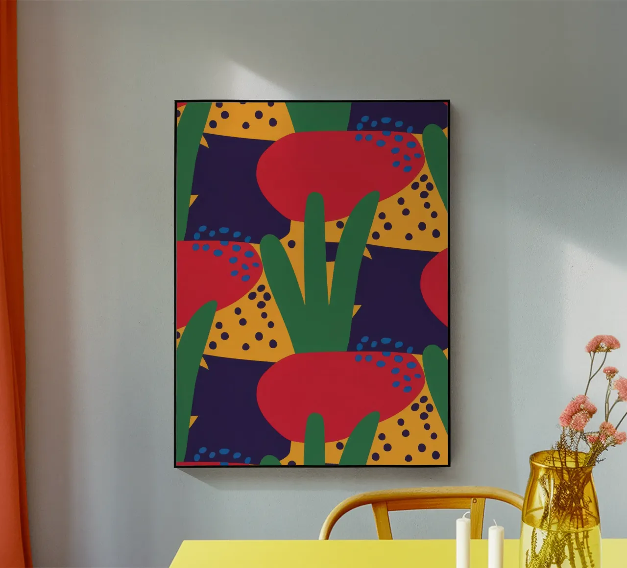 Red Beast Pattern plexiglass da Thistle Bloom