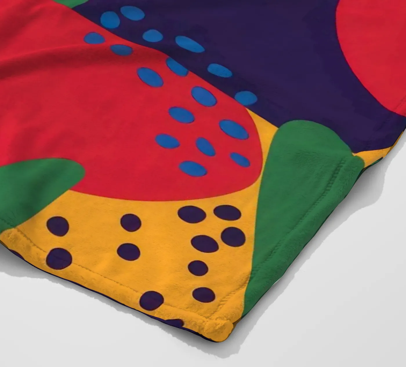 Red Beast Pattern fleece blanket by Thistle Bloom