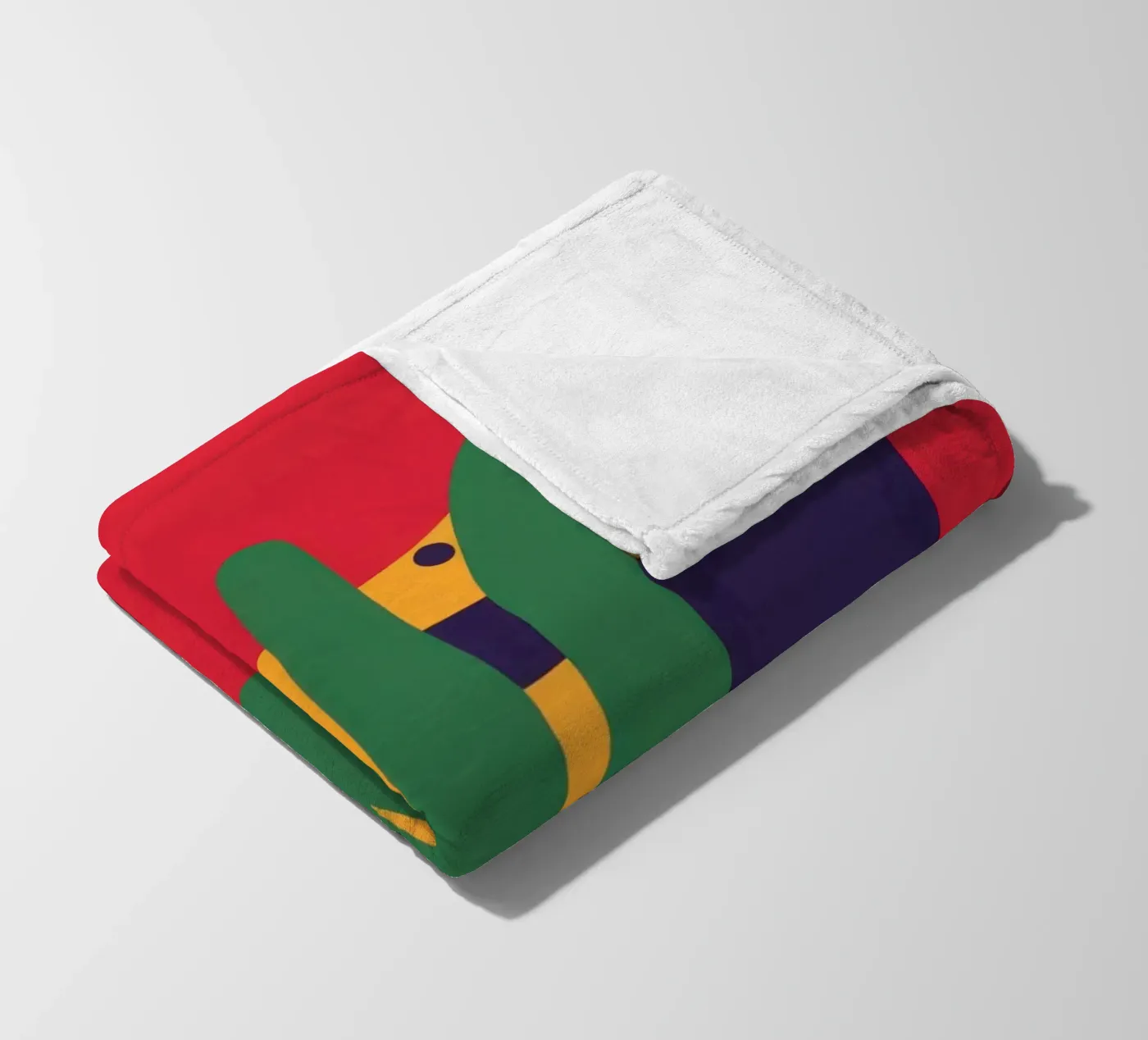 Red Beast Pattern fleece blanket by Thistle Bloom