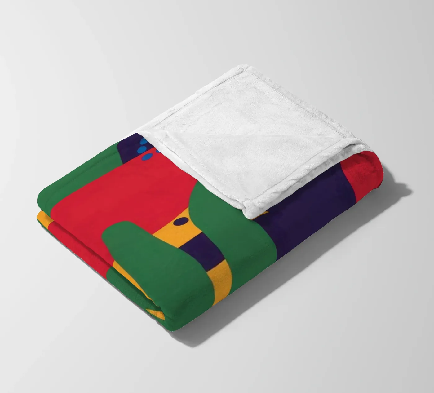 Red Beast Pattern fleece blanket by Thistle Bloom