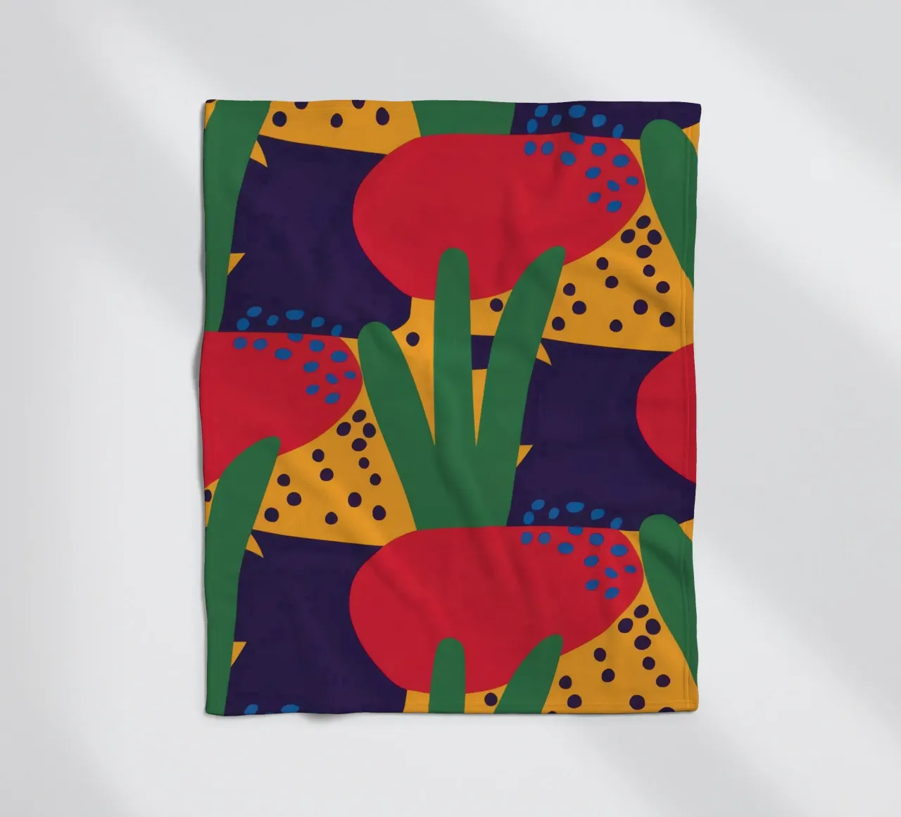 Red Beast Pattern fleecedeken van Thistle Bloom