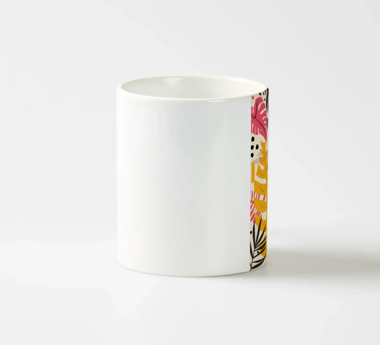 Collage di foglie d'autunno tazza in ceramica da Lunar Valentina