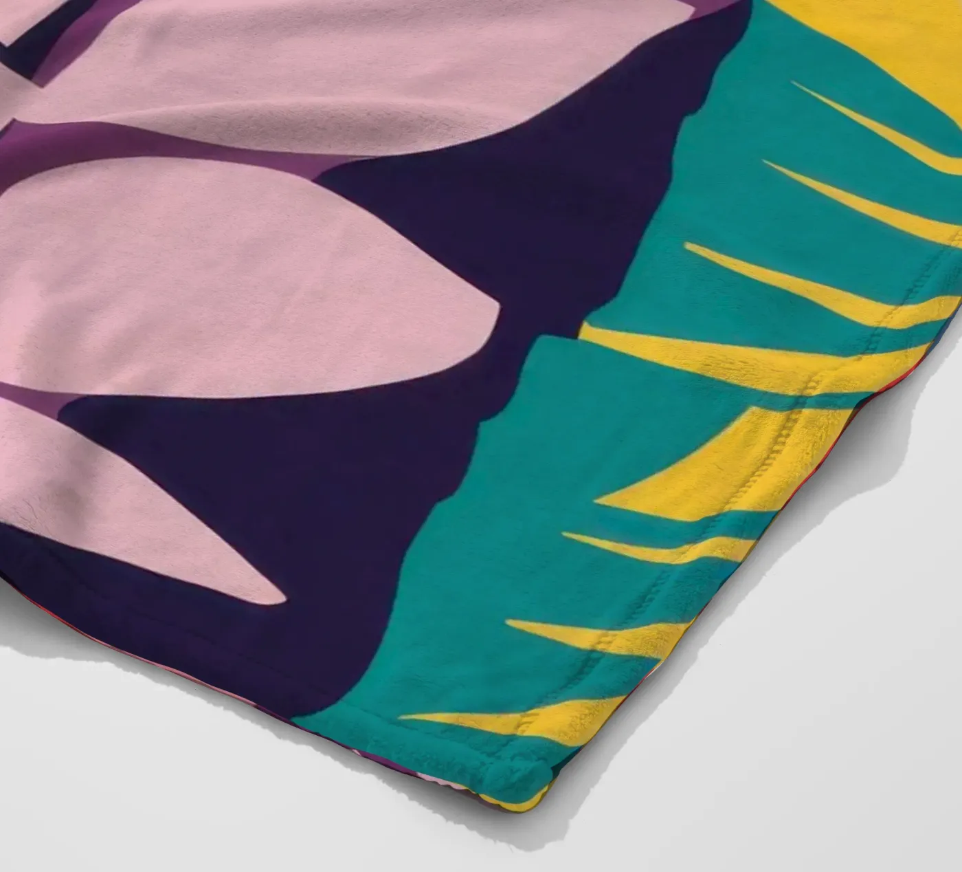 Patchwork Pattern Grid Fleecedecke von Obs Canvas