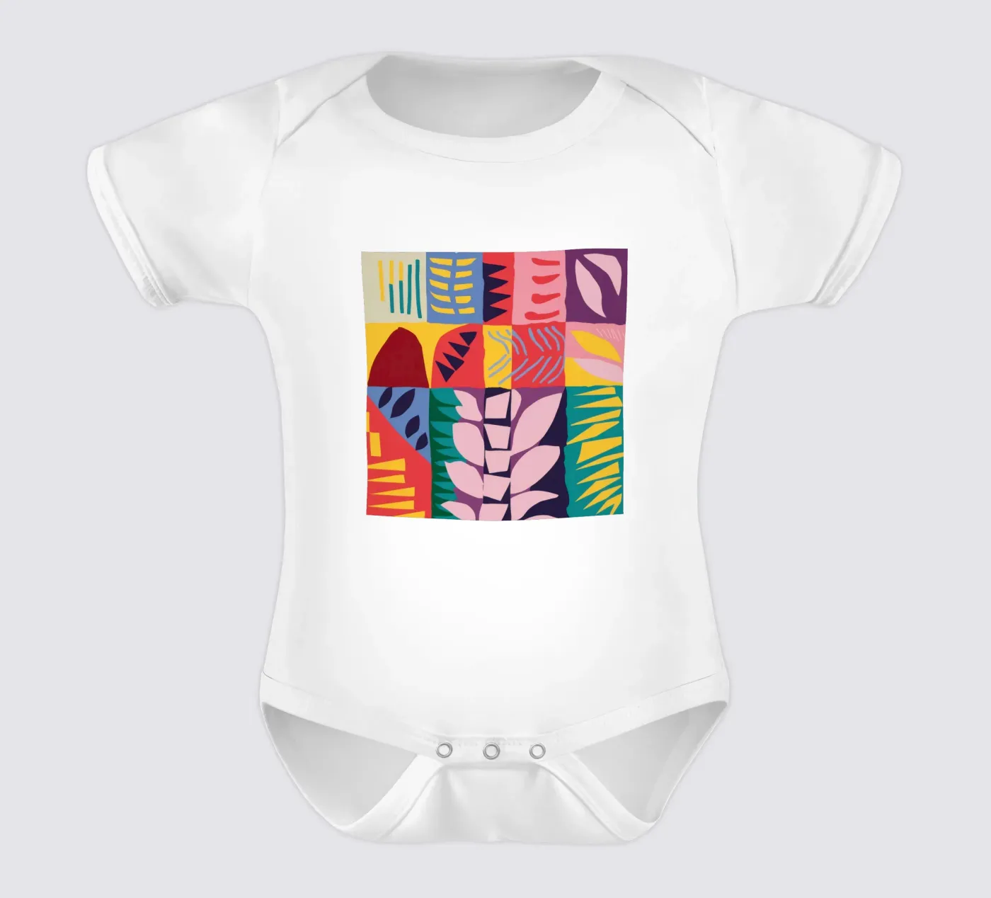 Patchwork Pattern Grid body bébé de Obs Canvas