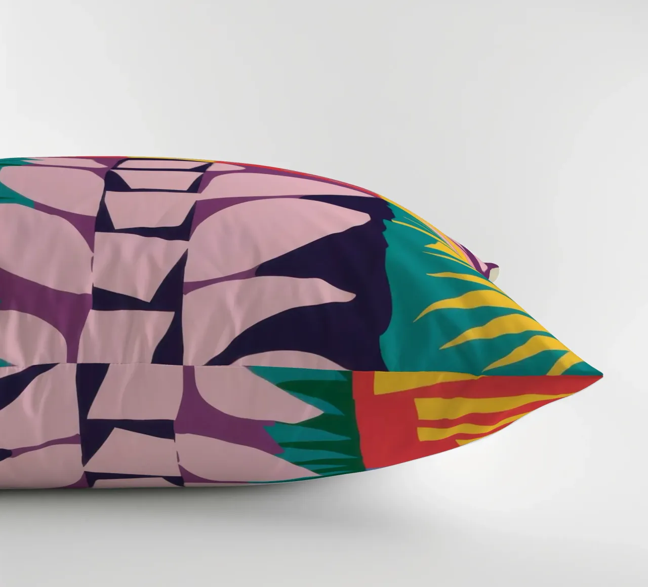 Patchwork Pattern Grid decorative cushion by Obs Canvas