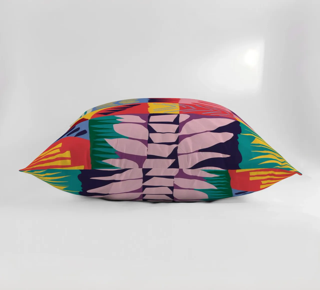 Patchwork Pattern Grid decorative cushion by Obs Canvas