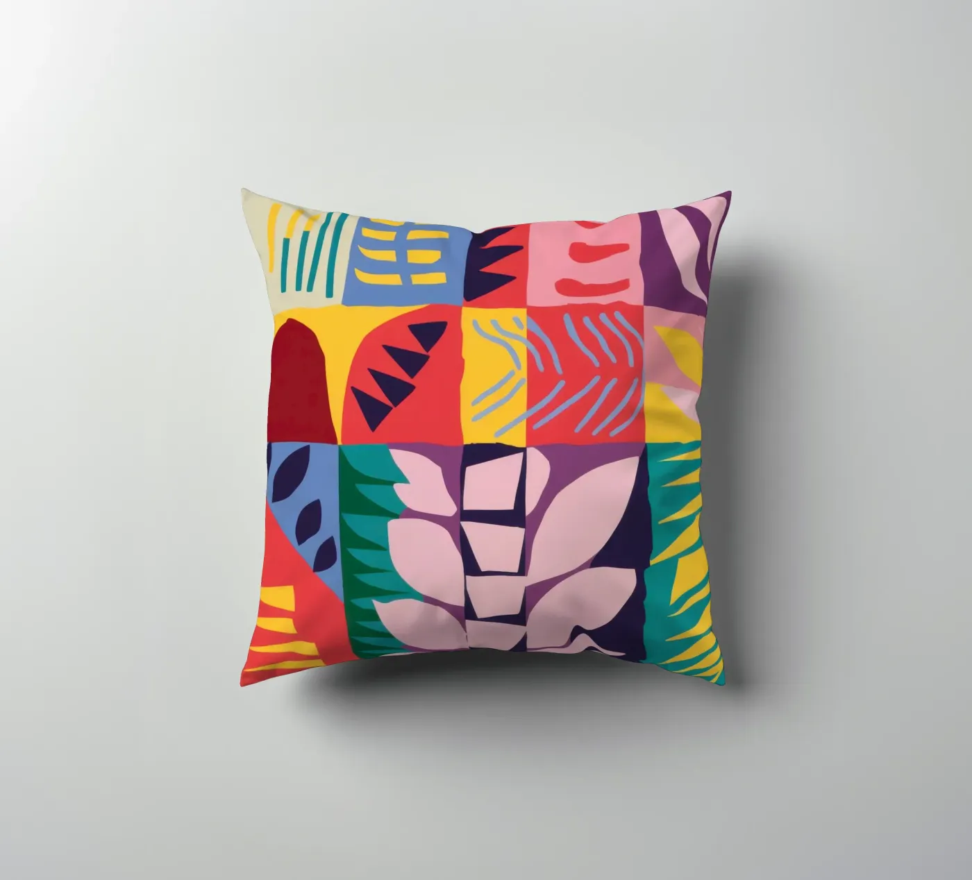Grille en patchwork coussin de Obs Canvas