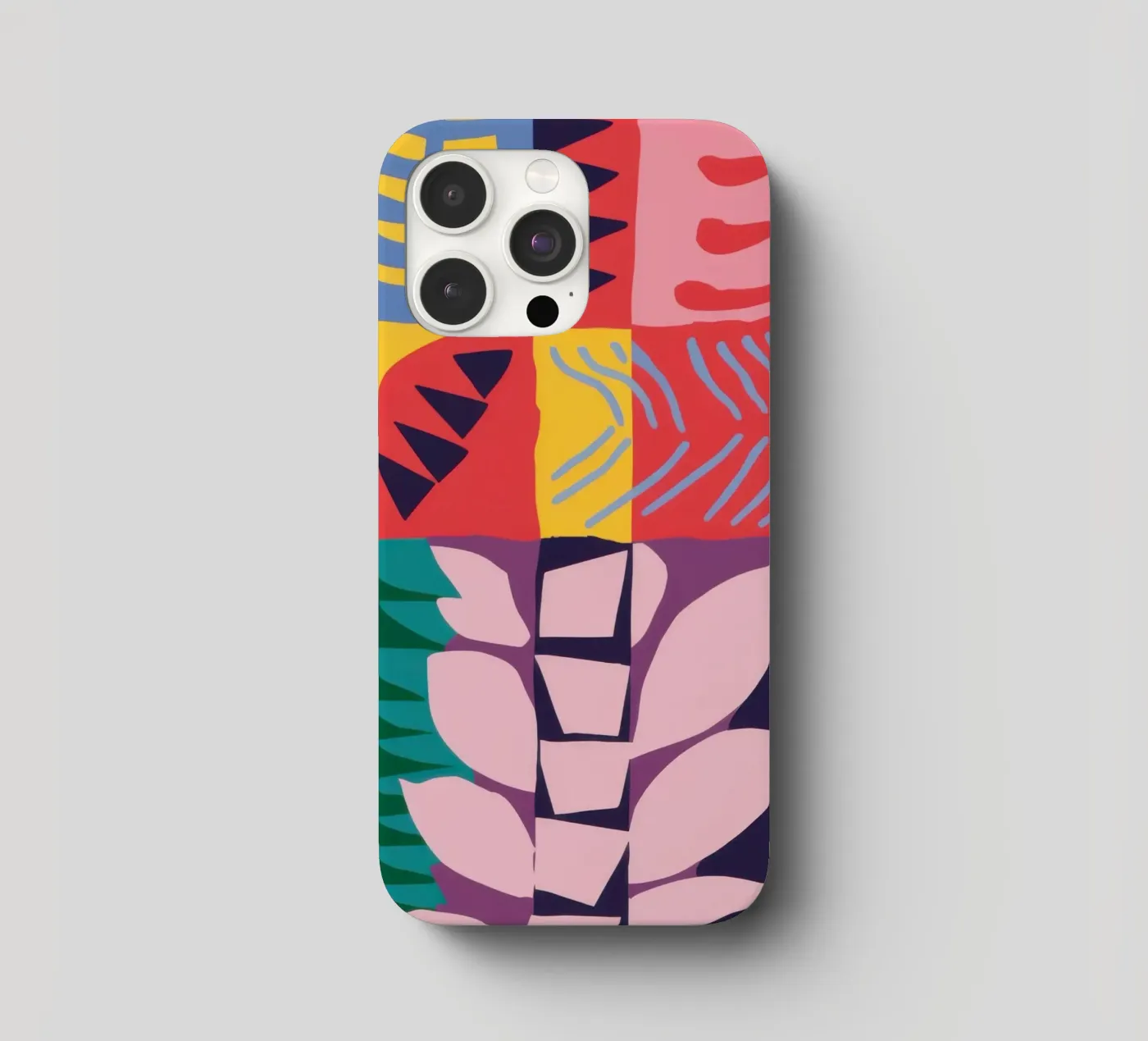 Patchwork Pattern Grid iphone case by Obs Canvas