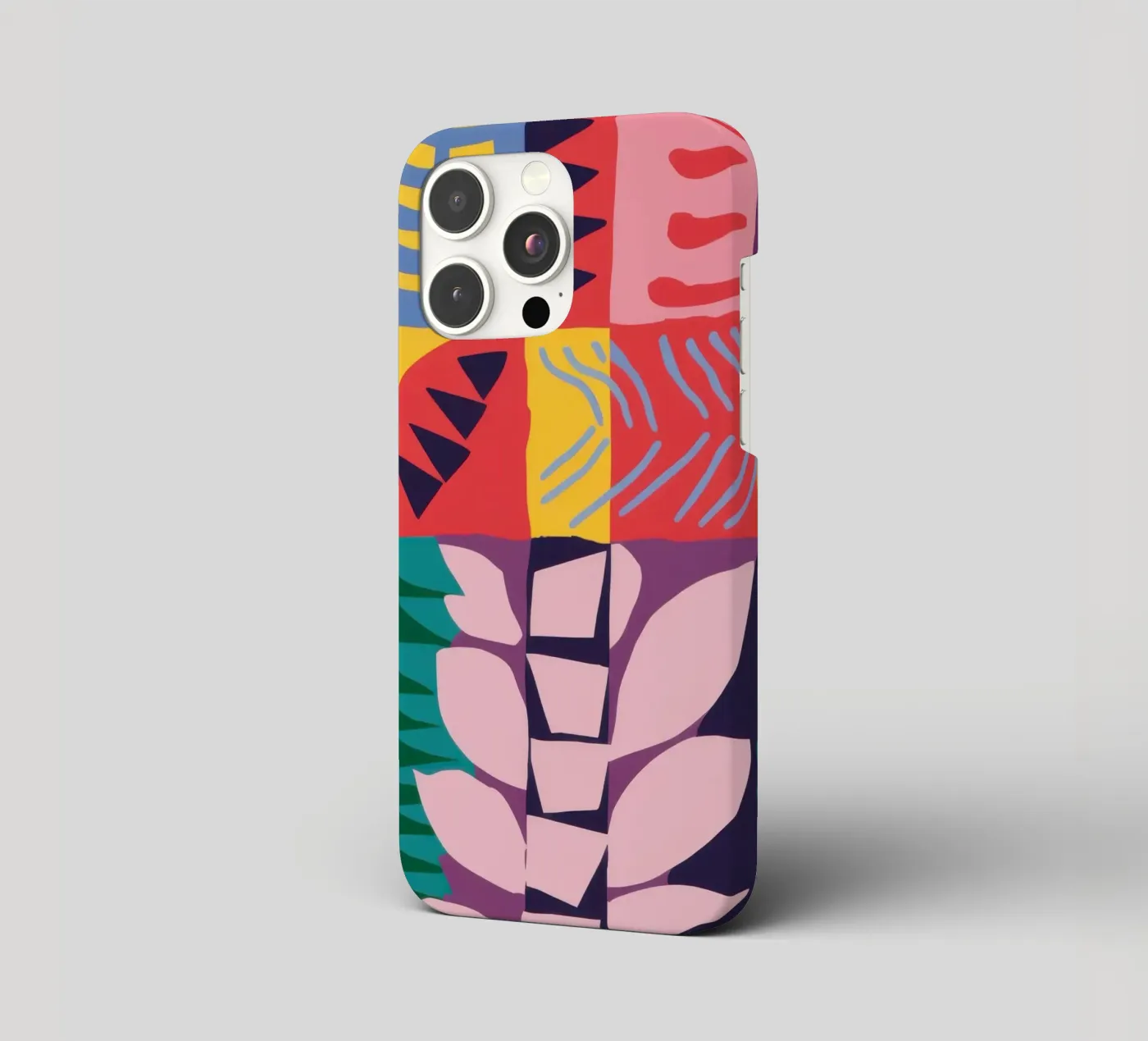 Patchwork Pattern Grid iphone case by Obs Canvas