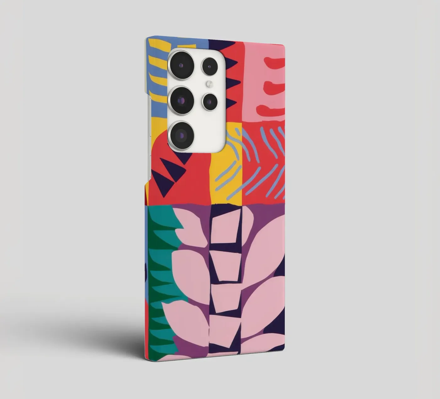 Patchwork Pattern Grid cover samsung da Obs Canvas