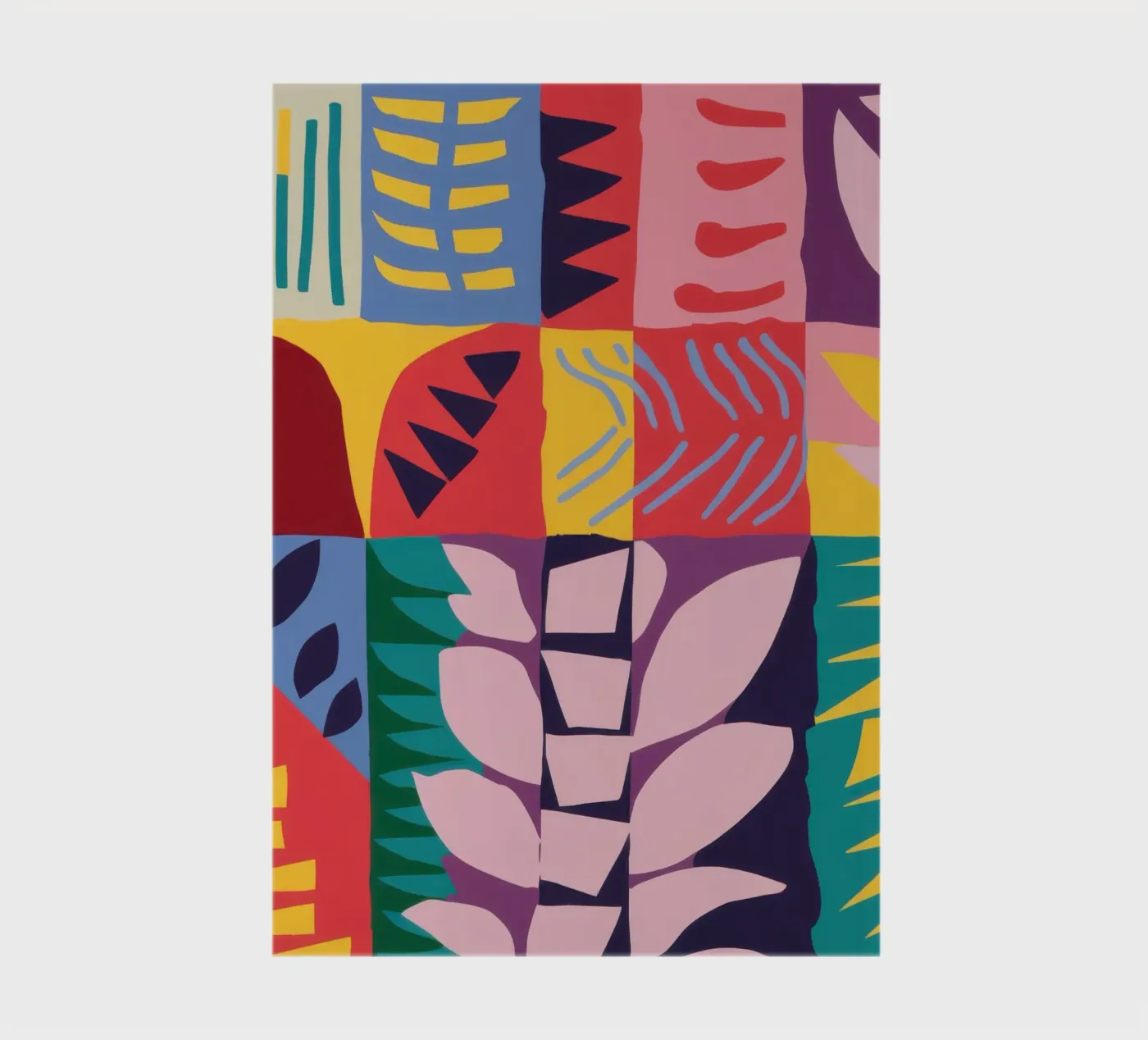 Patchwork-Muster Raster Notizbuch von Obs Canvas