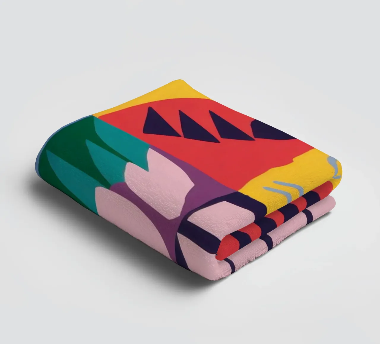Patchwork-Muster Raster Handtuch von Obs Canvas
