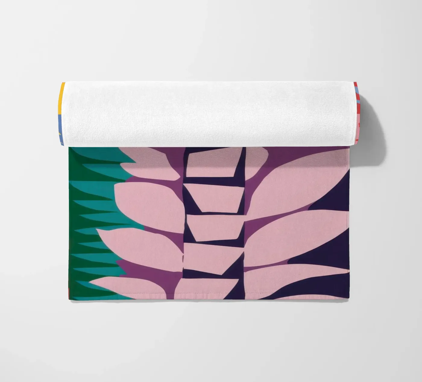 Patchwork Pattern Grid beach towel by Obs Canvas