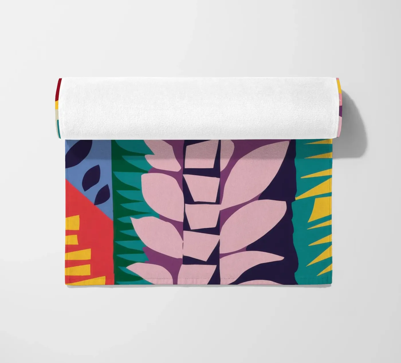 Patchwork Pattern Grid beach towel by Obs Canvas
