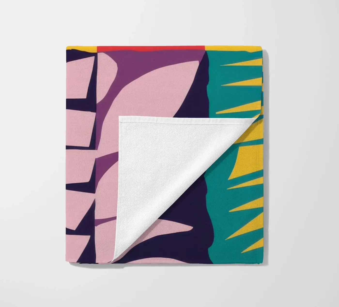 Patchwork Pattern Grid beach towel by Obs Canvas
