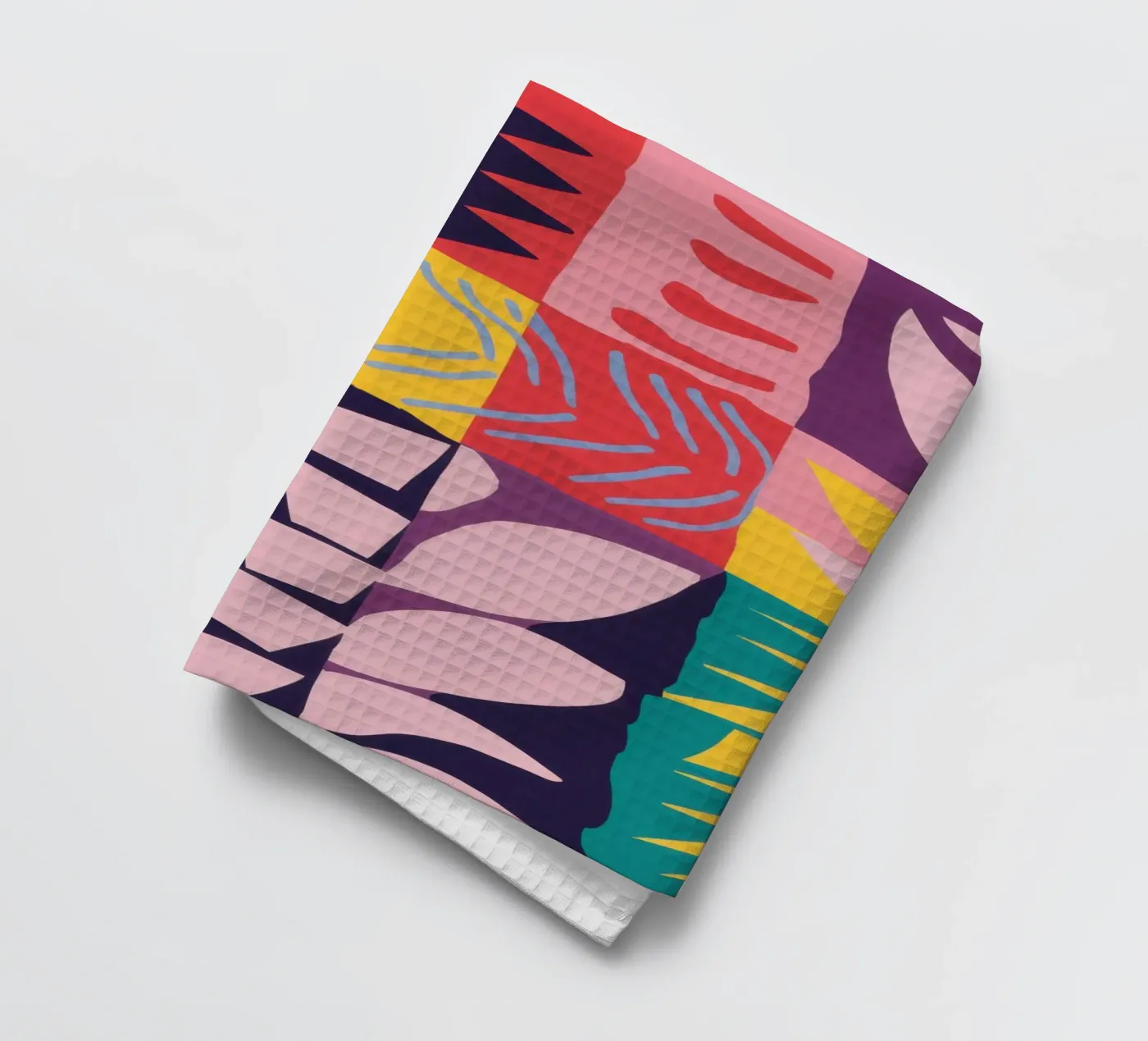 Patchwork Pattern Grid Geschirrtuch von Obs Canvas