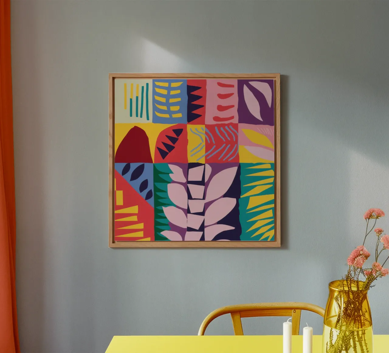 Griglia per motivi patchwork pannello forex da Obs Canvas