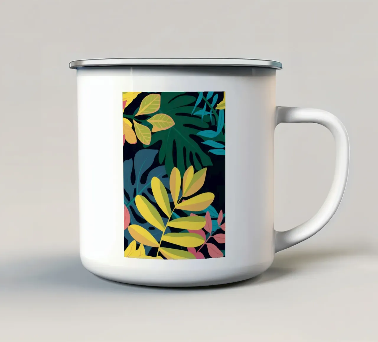 Foglie d'oro di notte tazza in smalto da Thistle Bloom