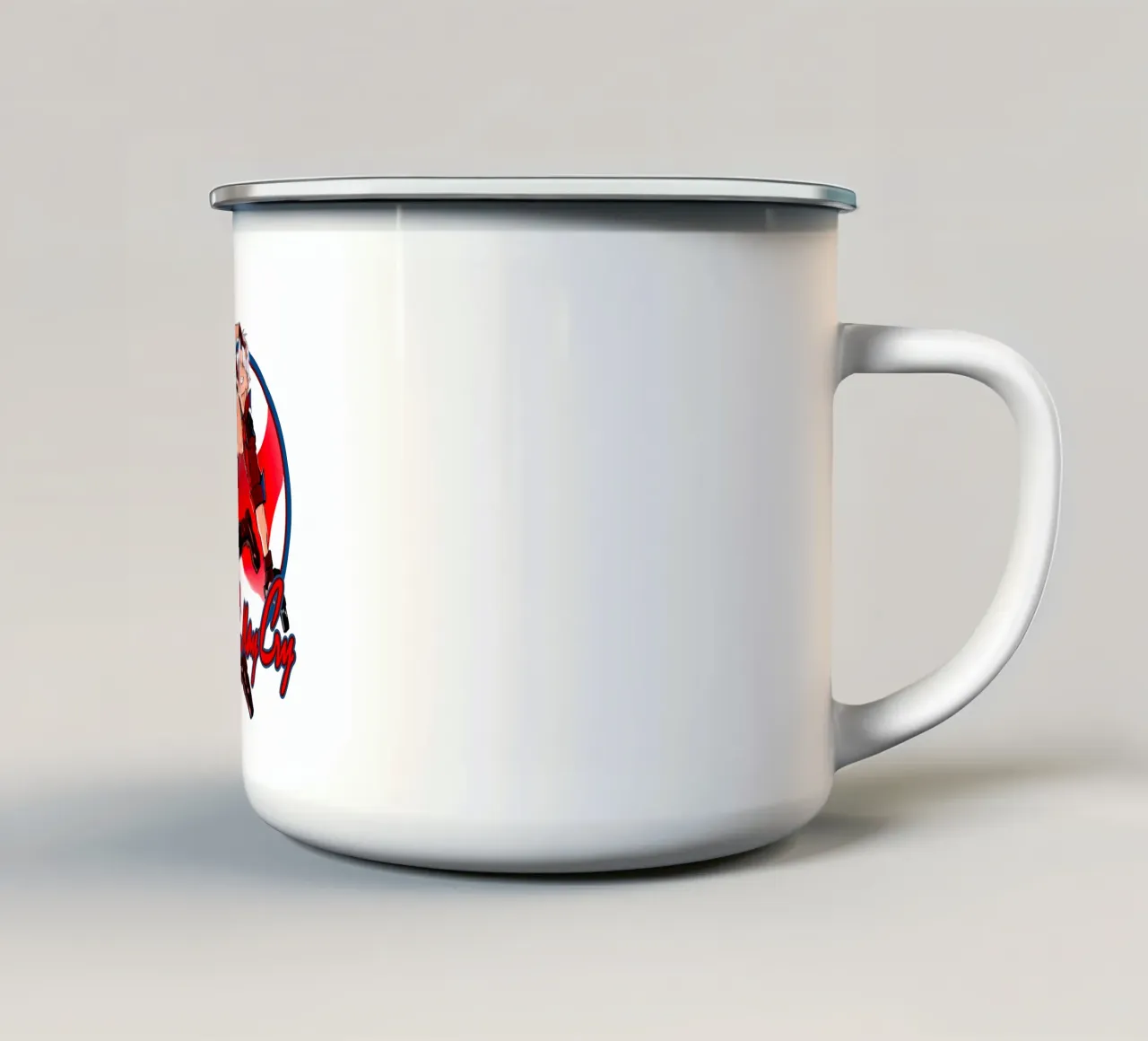 Devil May Cry 1 enamel mug by https://www.juniqe.com/uk/shop/Henndraws