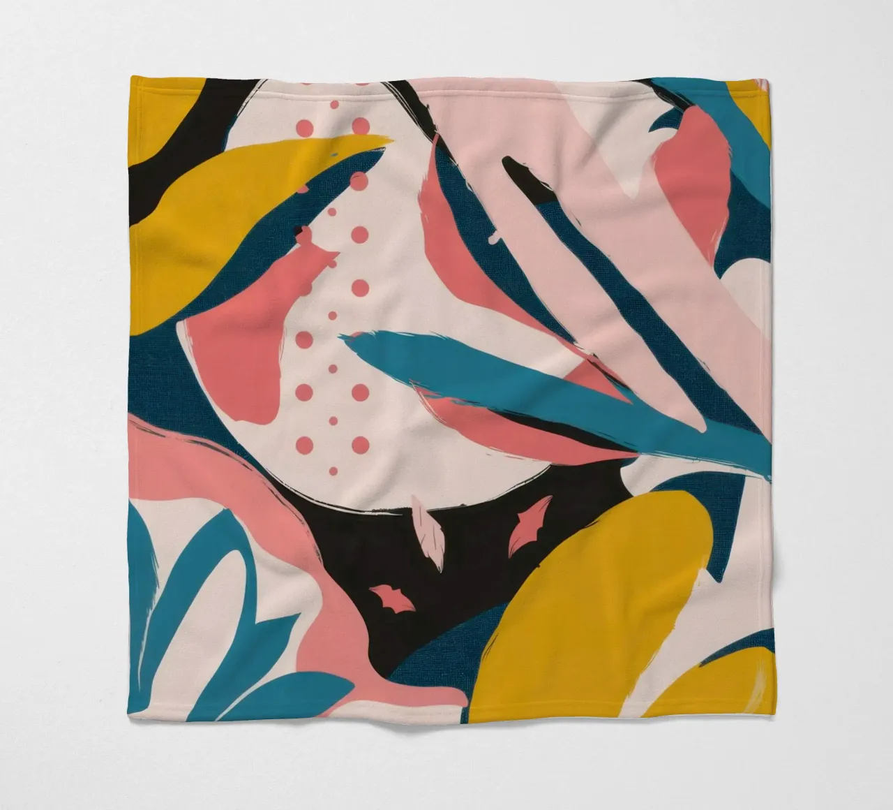 Collage di foglie rosa coperta in pile da Line Fable