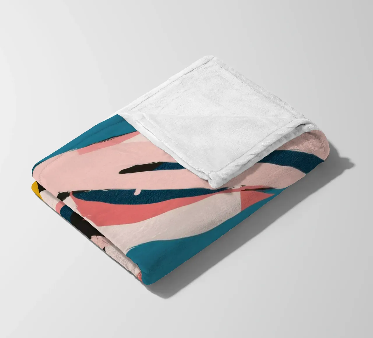 Collage di foglie rosa coperta in pile da Line Fable