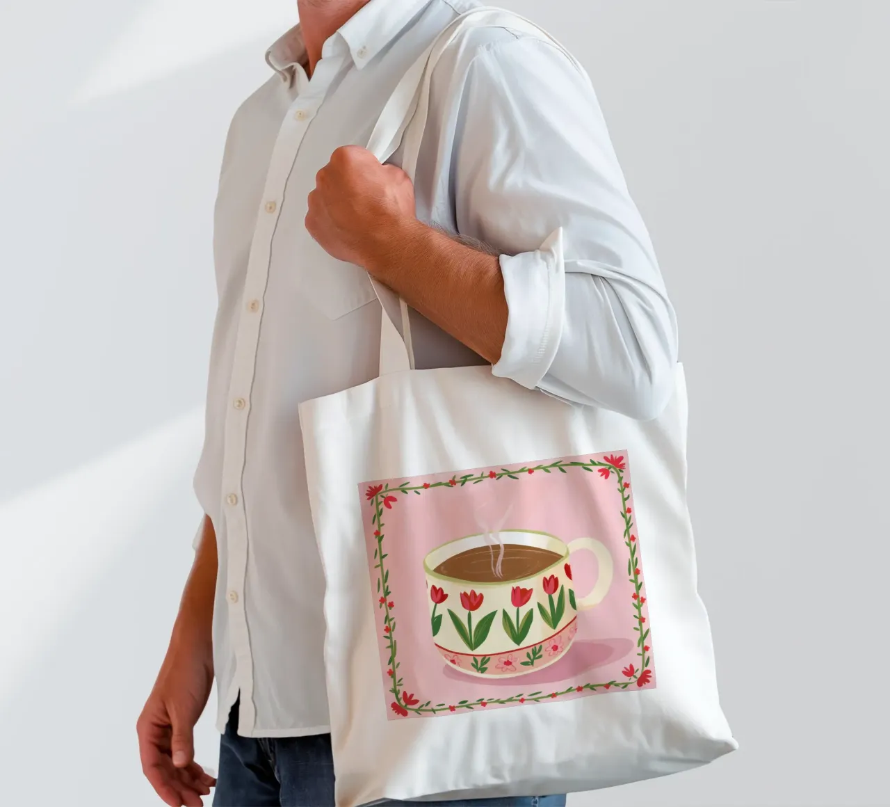 Caffè Tulipano Amore borsa in juta da Frosh Pallete