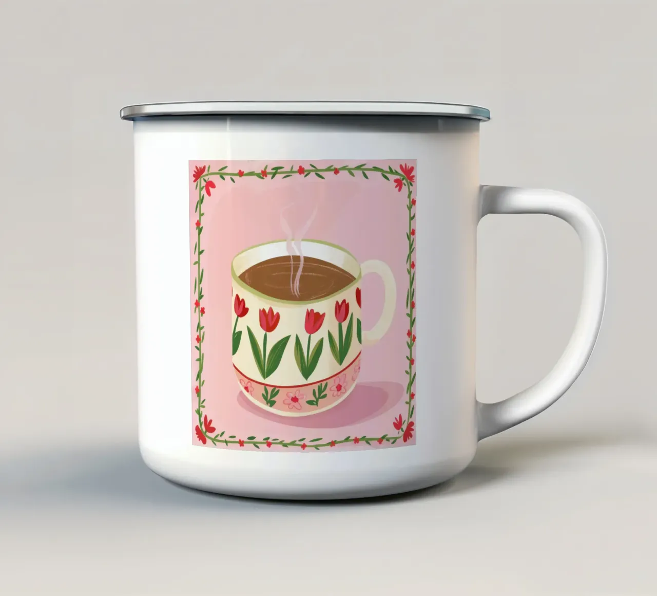 Caffè Tulipano Amore tazza in smalto da Frosh Pallete