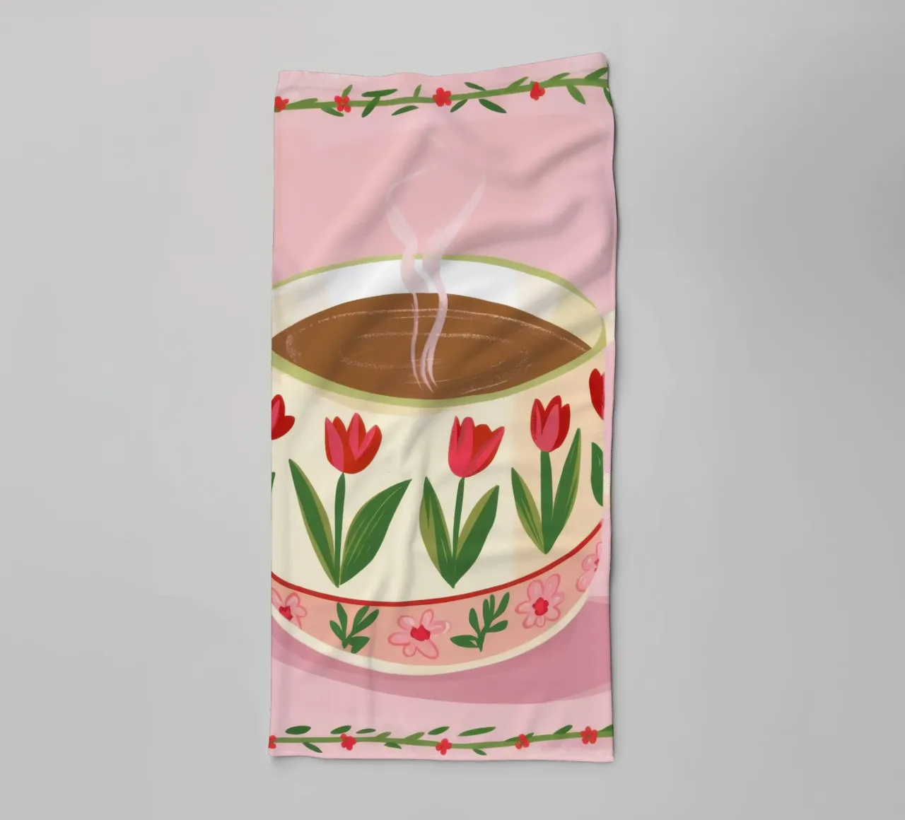 Caffè Tulipano Amore asciugamano da bagno da Frosh Pallete