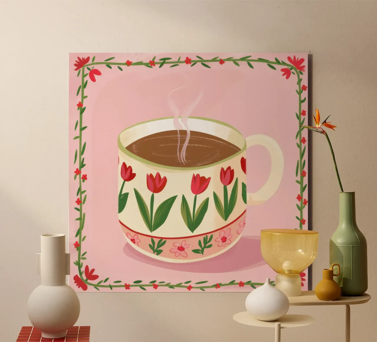 Caffè Tulipano Amore pannello forex da Frosh Pallete