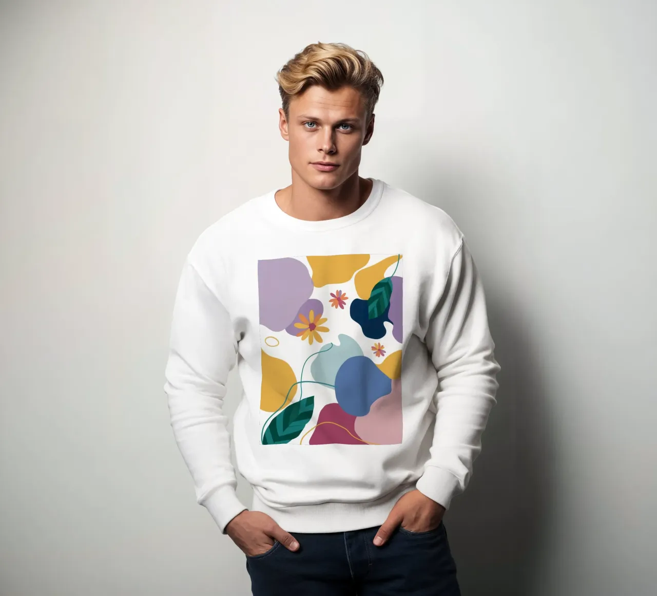 Suave flujo abstracto sudadera de Obs Canvas